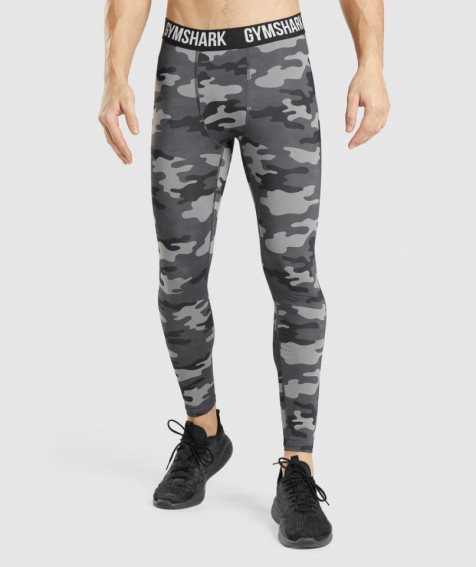 Legginsy Gymshark Element Baselayer Męskie Camo | PL 745LCA